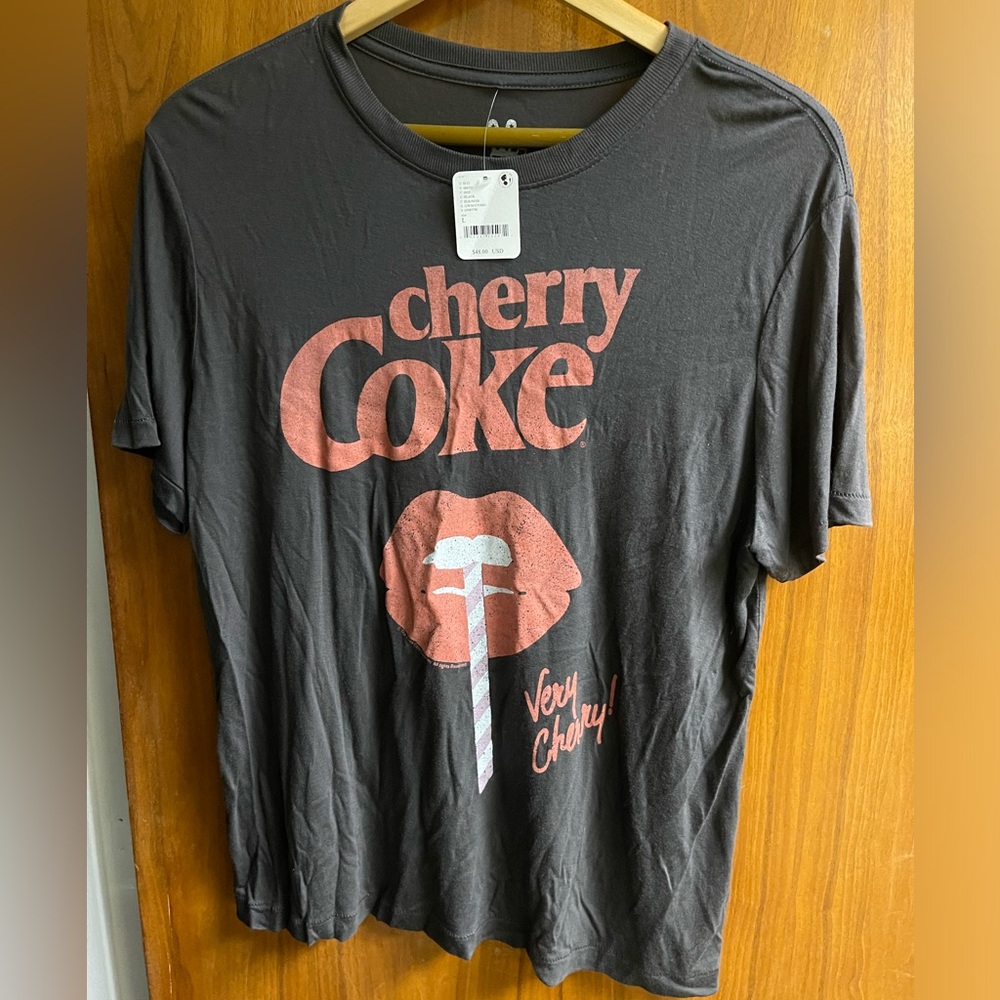 Free People Cherry Coke Tee - size L - NWT